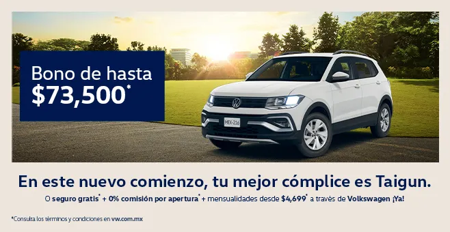 Volkswagen Taigunn: Bono de hasta $73,500