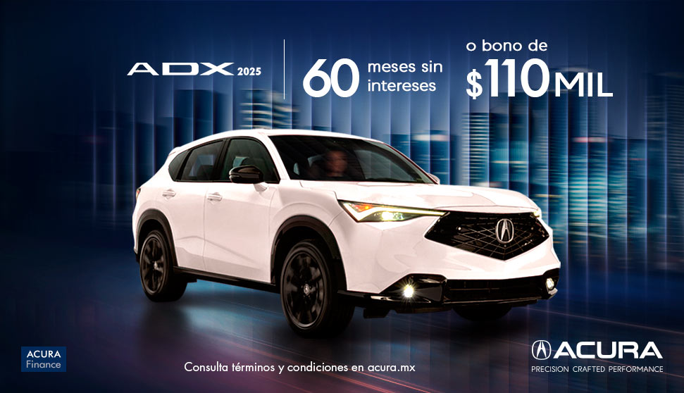 Acura ADX: 60 meses sin intereses o bono de $110 mil