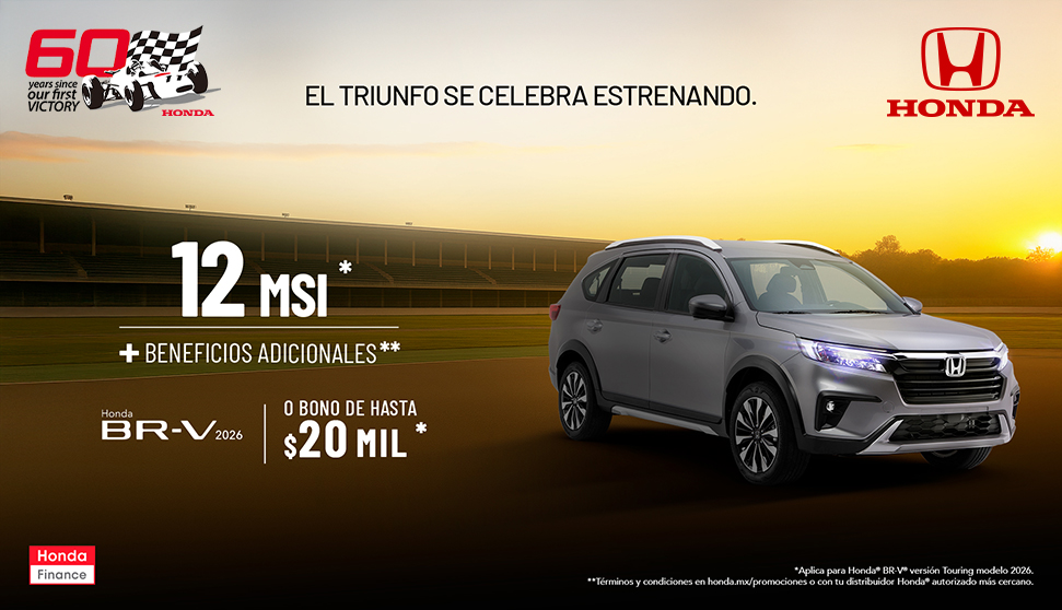 Honda BR-V: 12 MSI y beneficios adicionales o bono de hasta $20,000