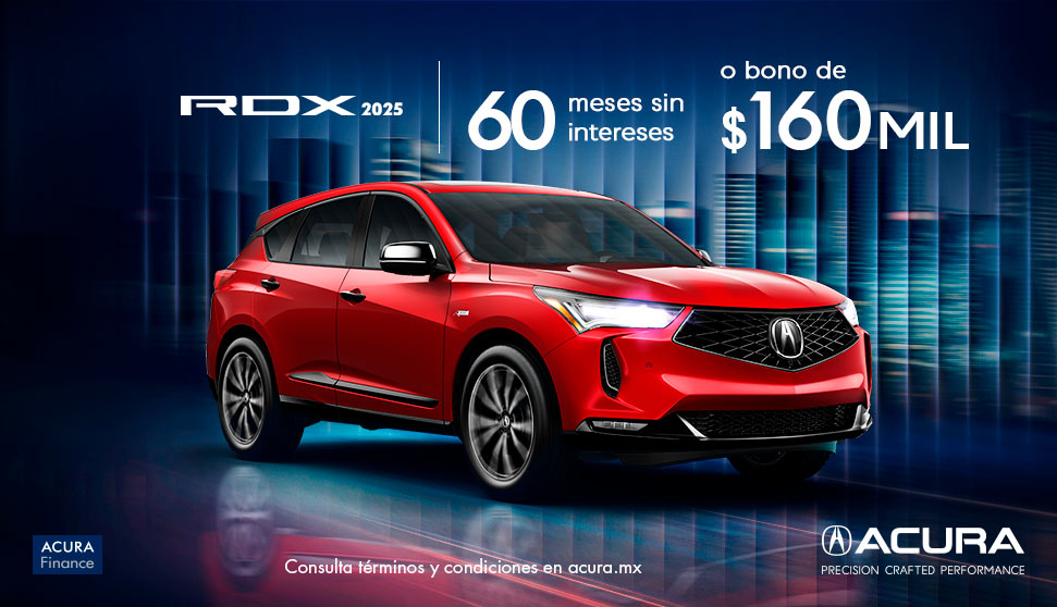 Acura RDX: 60 meses sin intereses o bono de $160,000