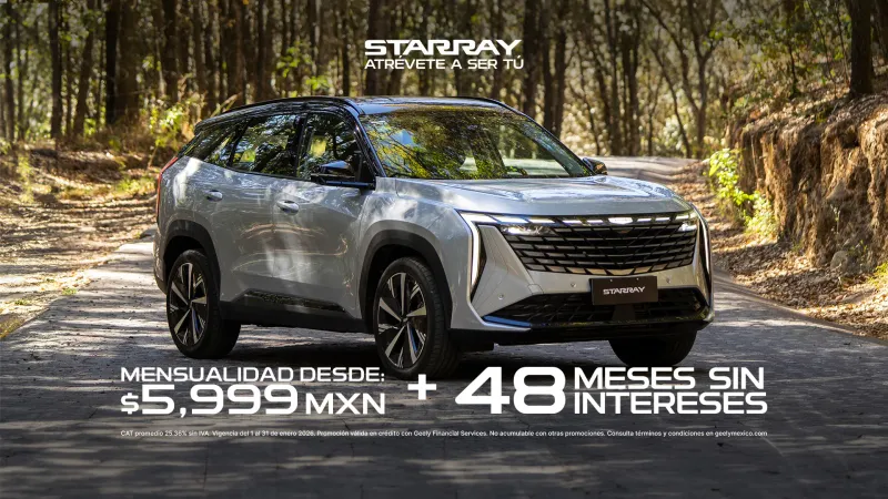 Starray STARRAY: $5,999 MXN mensualidad + 48 meses sin intereses